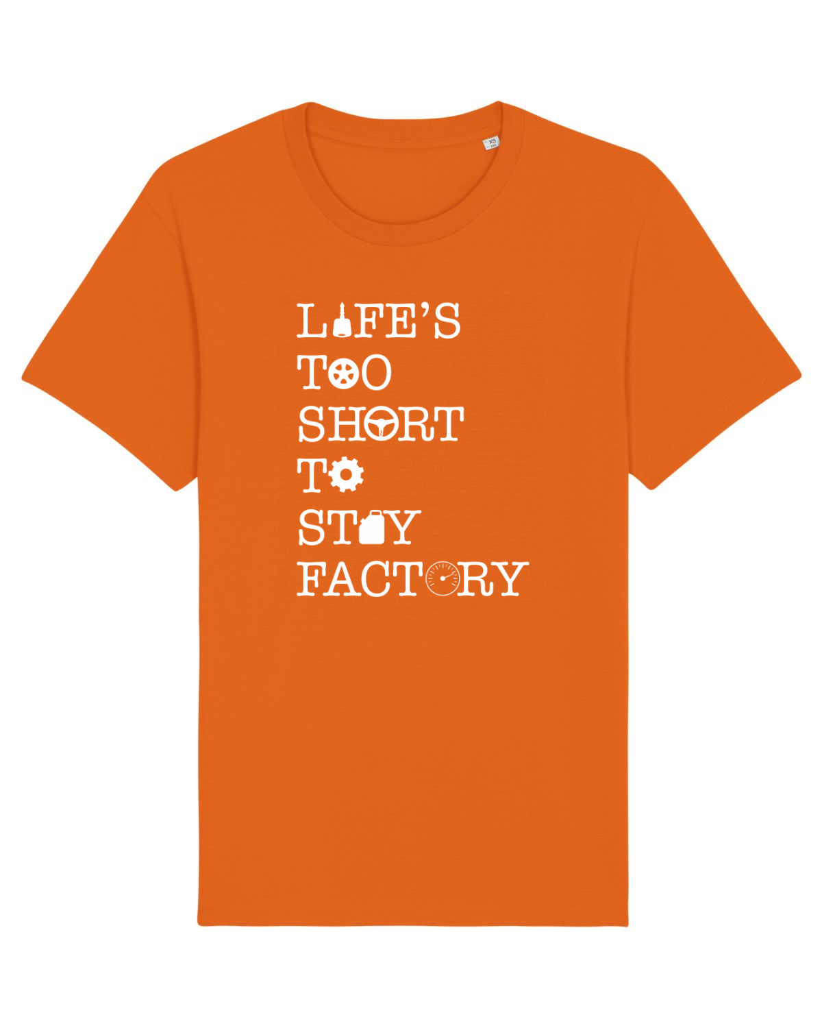 Tricou mânecă scurtă Unisex Rocker Bright Orange