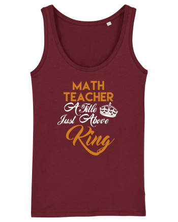 MATH TEACHER Burgundy