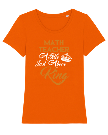MATH TEACHER Bright Orange