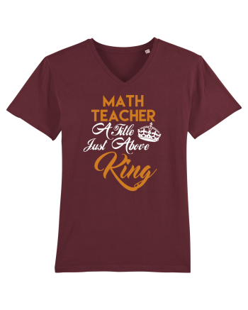 MATH TEACHER Burgundy