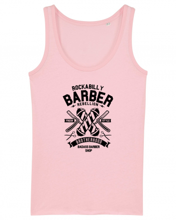 Rockabilly Barber Rebellion Black Cotton Pink