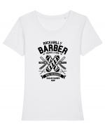 Rockabilly Barber Rebellion Black Tricou mânecă scurtă guler larg fitted Damă Expresser