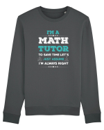 MATH TUTOR Bluză mânecă lungă Unisex Rise