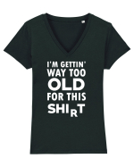 OLD Tricou mânecă scurtă guler V Damă Evoker