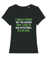 FACE Tricou mânecă scurtă guler larg fitted Damă Expresser