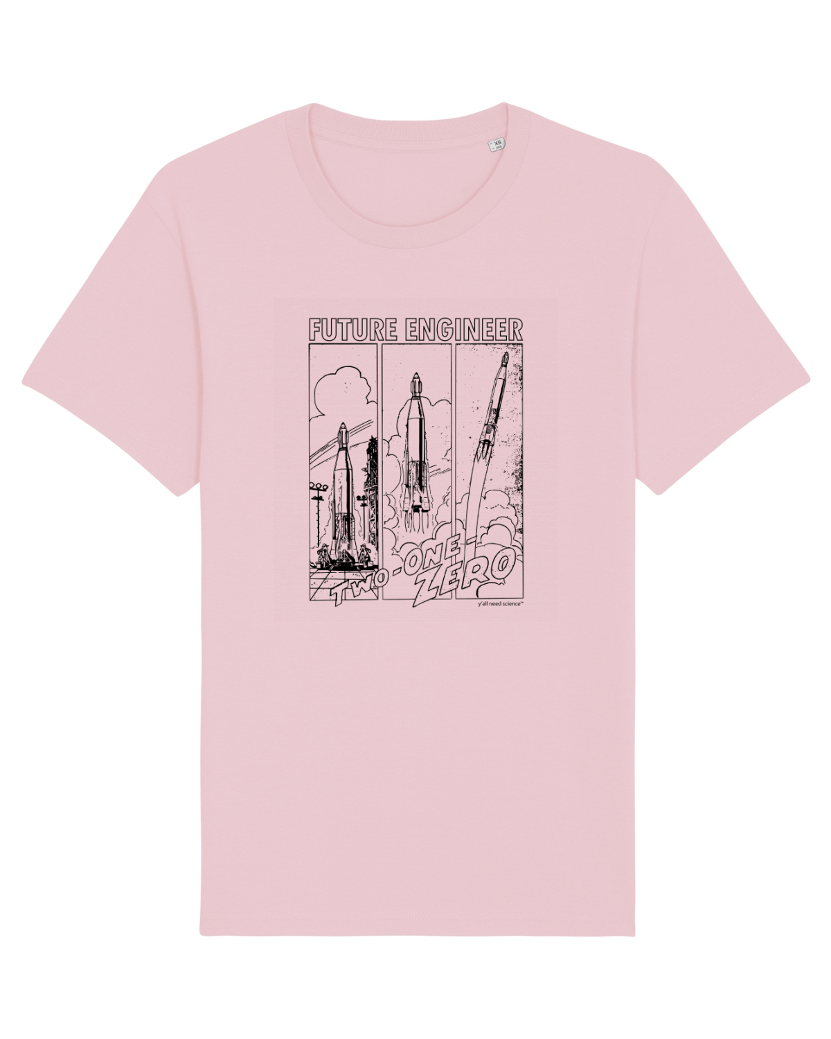 Tricou mânecă scurtă Unisex Rocker Cotton Pink