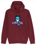 Gamer Girl Hanorac cu fermoar Unisex Connector