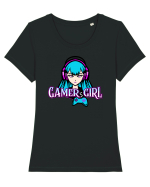 Gamer Girl Tricou mânecă scurtă guler larg fitted Damă Expresser