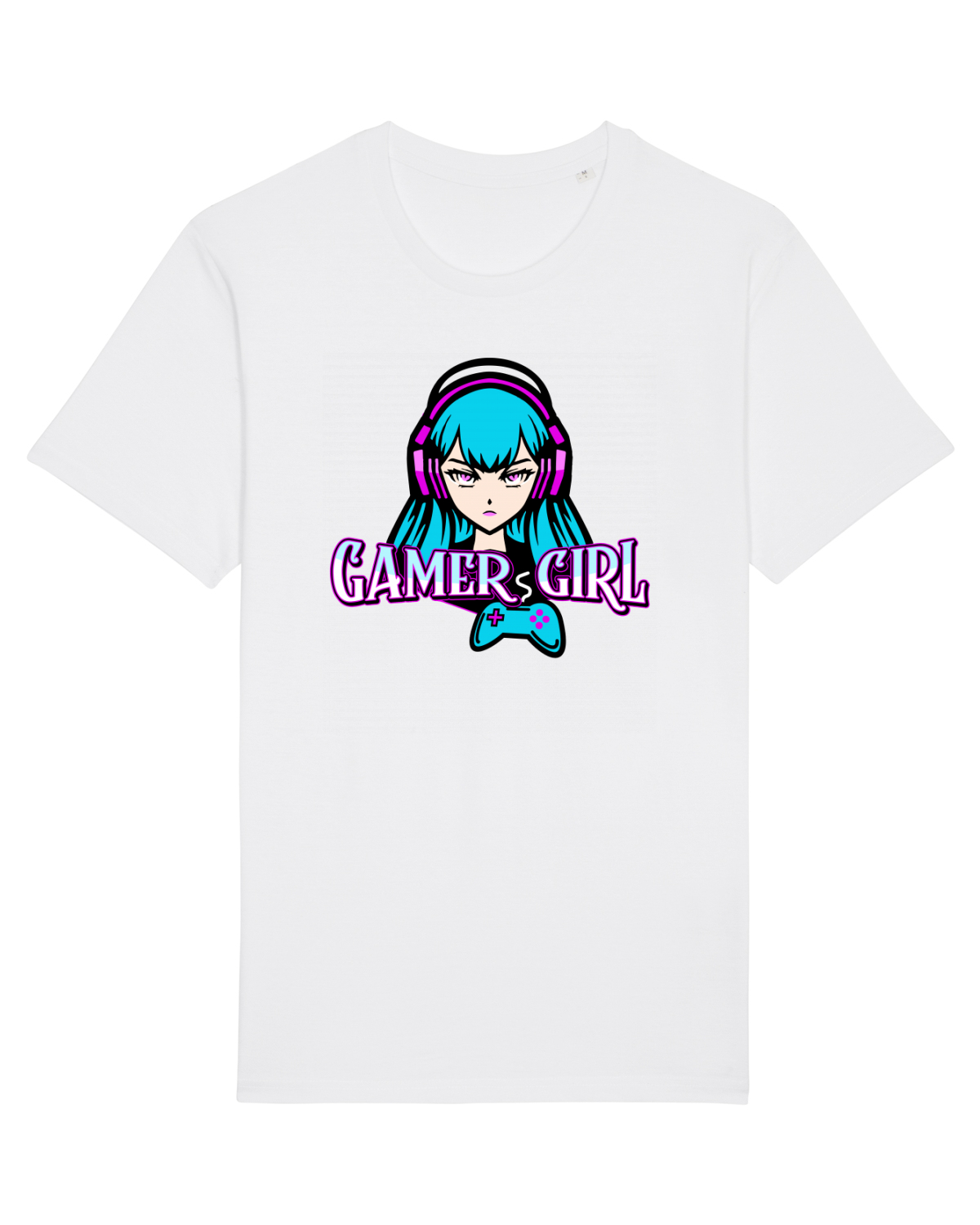 Tricou mânecă scurtă Unisex Rocker White
