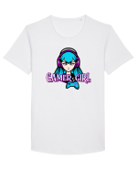 Gamer Girl Tricou mânecă scurtă guler larg Bărbat Skater
