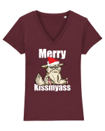 Merry Kissmyass Tricou mânecă scurtă guler V Damă Evoker