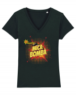 Familia de super eroi - Mica bomba Tricou mânecă scurtă guler V Damă Evoker