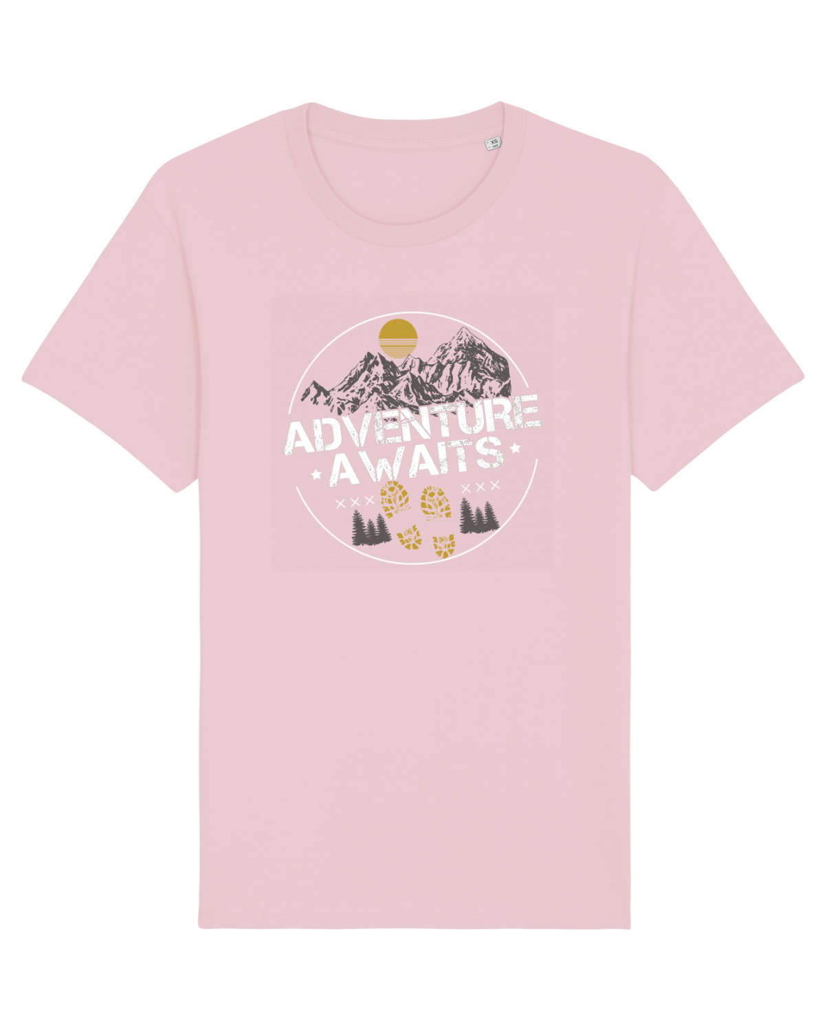 Tricou mânecă scurtă Unisex Rocker Cotton Pink