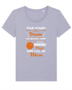 BASKETBALL MOM Tricou mânecă scurtă guler larg fitted Damă Expresser