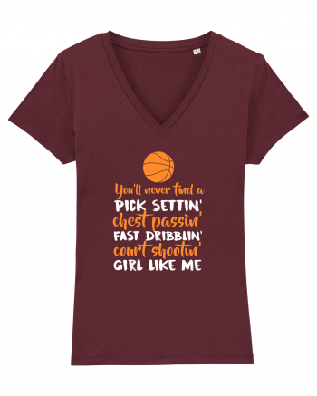 BASKETBALL GIRL Burgundy