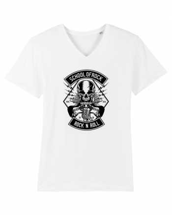 School of Rock Skull Black White