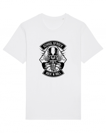 School of Rock Skull Black White