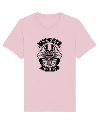 School of Rock Skull Black Cotton Pink