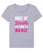 BEAUTY Tricou mânecă scurtă guler larg fitted Damă Expresser