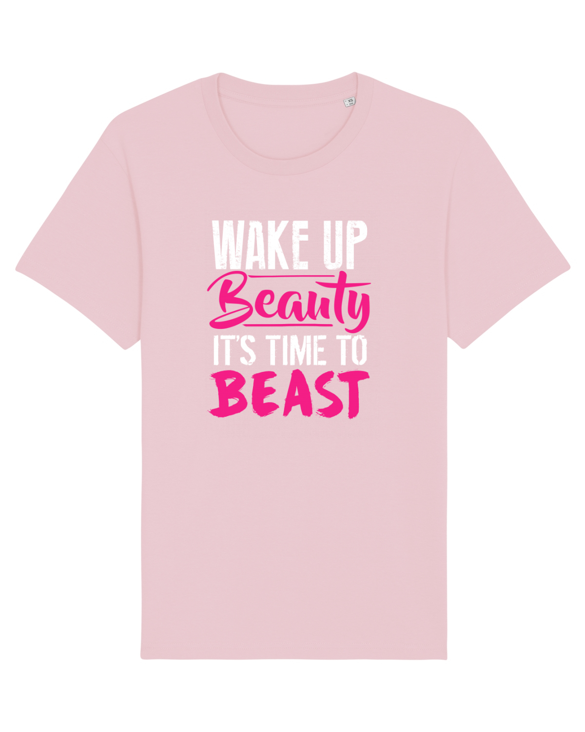 Tricou mânecă scurtă Unisex Rocker Cotton Pink