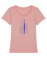 POLICE Tricou mânecă scurtă guler larg fitted Damă Expresser