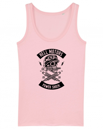 Hell Motors Skull Black Cotton Pink