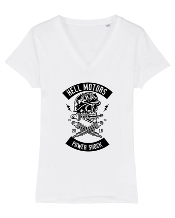 Hell Motors Skull Black White