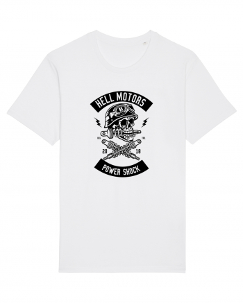 Hell Motors Skull Black White