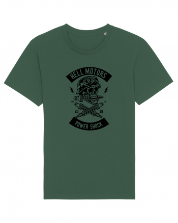 Hell Motors Skull Black Bottle Green