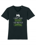 CAMPING Tricou mânecă scurtă guler V Bărbat Presenter