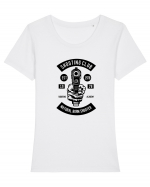 Pistol Shooting Black Tricou mânecă scurtă guler larg fitted Damă Expresser