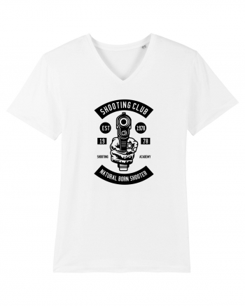 Pistol Shooting Black White