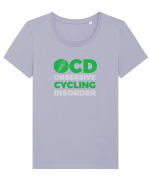 CYCLING Tricou mânecă scurtă guler larg fitted Damă Expresser