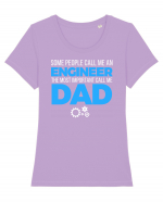 ENGINEER DAD Tricou mânecă scurtă guler larg fitted Damă Expresser