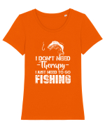 FISHING Tricou mânecă scurtă guler larg fitted Damă Expresser