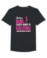 GOLFING Tricou mânecă scurtă guler larg Bărbat Skater