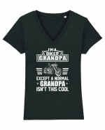 BIKER GRANDPA Tricou mânecă scurtă guler V Damă Evoker