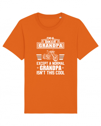 BIKER GRANDPA Bright Orange