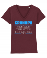 Grandpa Tricou mânecă scurtă guler V Damă Evoker