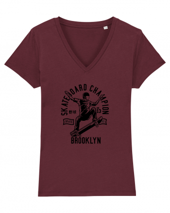 Skateboard Champion Black Burgundy