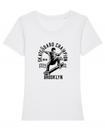 Skateboard Champion Black Tricou mânecă scurtă guler larg fitted Damă Expresser