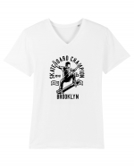 Skateboard Champion Black Tricou mânecă scurtă guler V Bărbat Presenter
