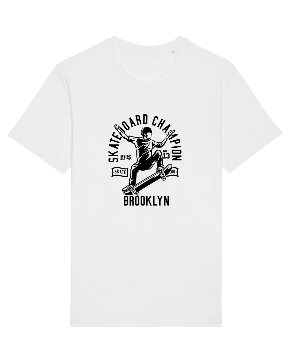 Tricou mânecă scurtă Unisex Rocker White