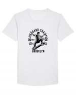 Skateboard Champion Black Tricou mânecă scurtă guler larg Bărbat Skater
