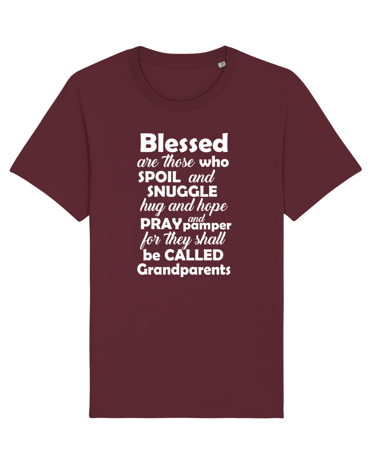 Tricou mânecă scurtă Unisex Rocker Burgundy