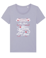 HUSBAND Tricou mânecă scurtă guler larg fitted Damă Expresser