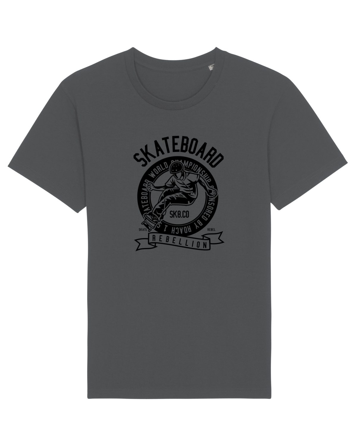 Tricou mânecă scurtă Unisex Rocker Anthracite