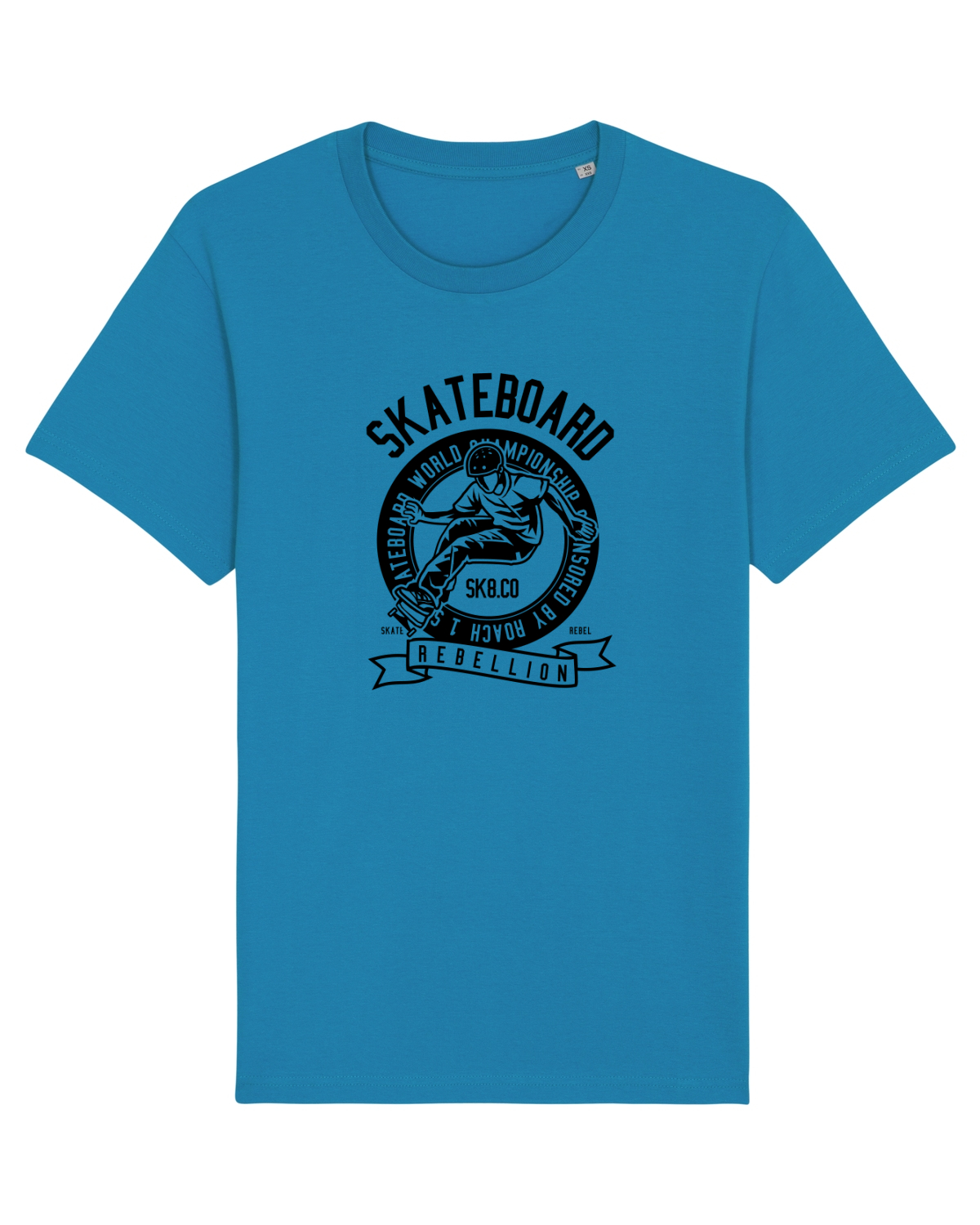 Tricou mânecă scurtă Unisex Rocker Azur