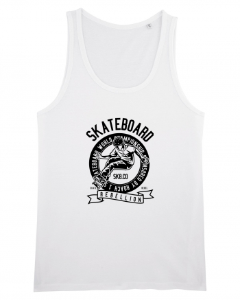 Skateboard Rebellion Black White