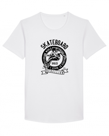 Skateboard Rebellion Black White